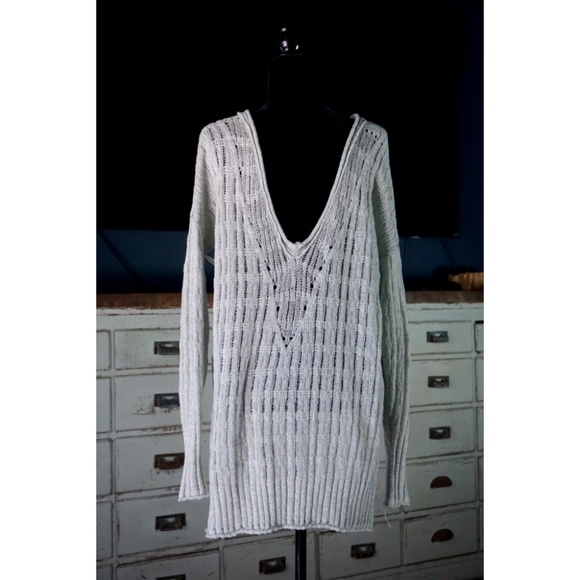 Free People Pretty In Pointelle Pullover Sweater XS - Picture 4 of 11